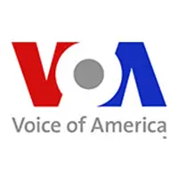 A logo of the voice of america.