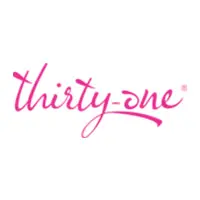A pink logo for thirty one