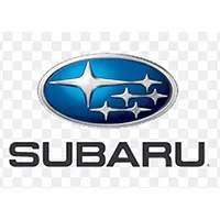 A subaru logo is shown on the side of a car.