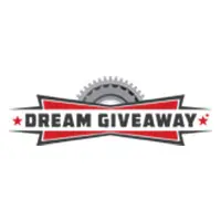 A red and black logo for the dream giveaway.