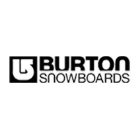 A black and white logo of burton snowboards