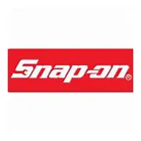 A red and white logo for snap-on.