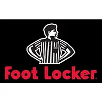 A foot locker logo with an image of a referee.